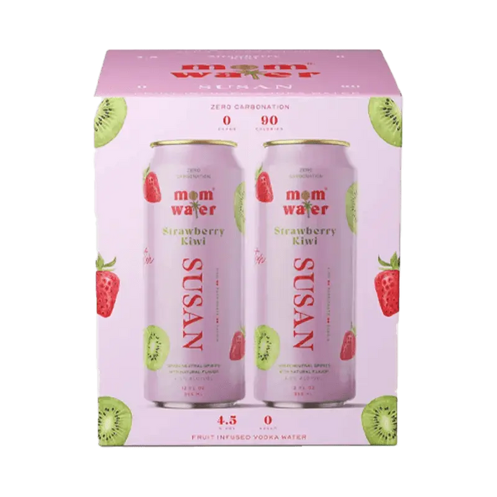 Mom Water Susan - Strawberry Kiwi Cocktail 12.oz 4 Pack - Main Street Liquor