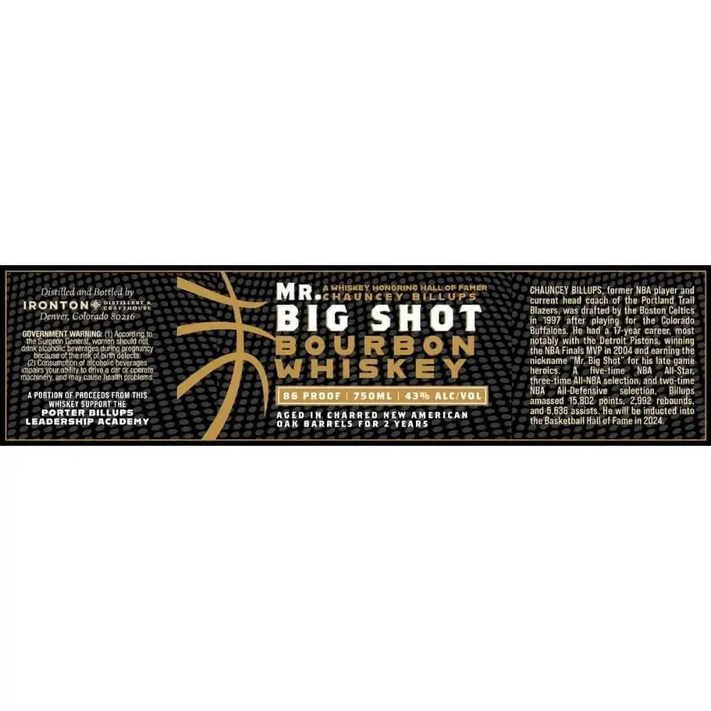 Mr. Big Shot Bourbon By Chauncey Billups - Main Street Liquor
