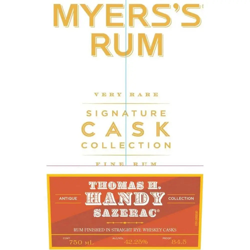 Myers’s Rum Signature Cask Collection - Thomas H. Handy Sazerac Barrel - Main Street Liquor