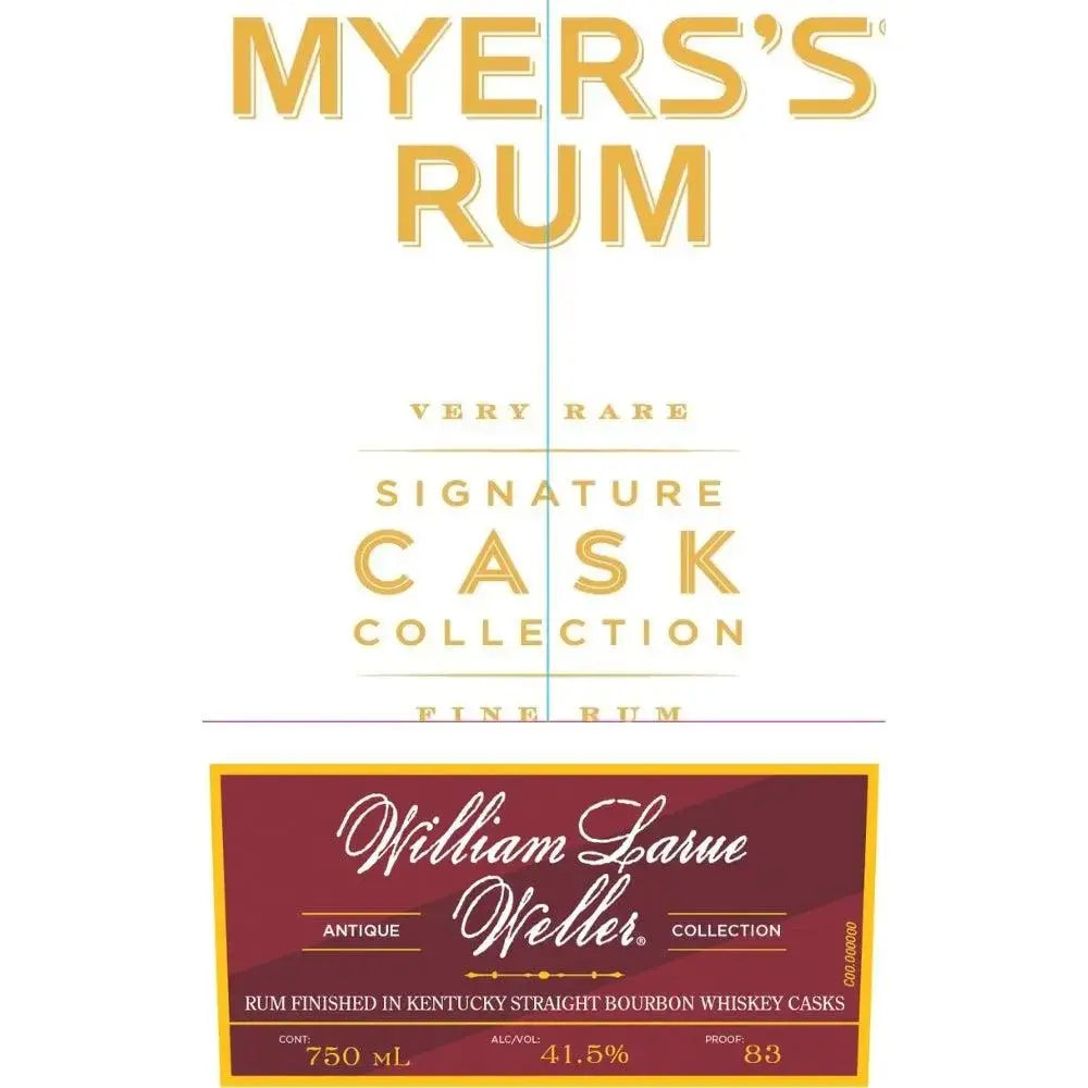 Myers’s Rum Signature Cask Collection - William Larue Weller Barrel - Main Street Liquor