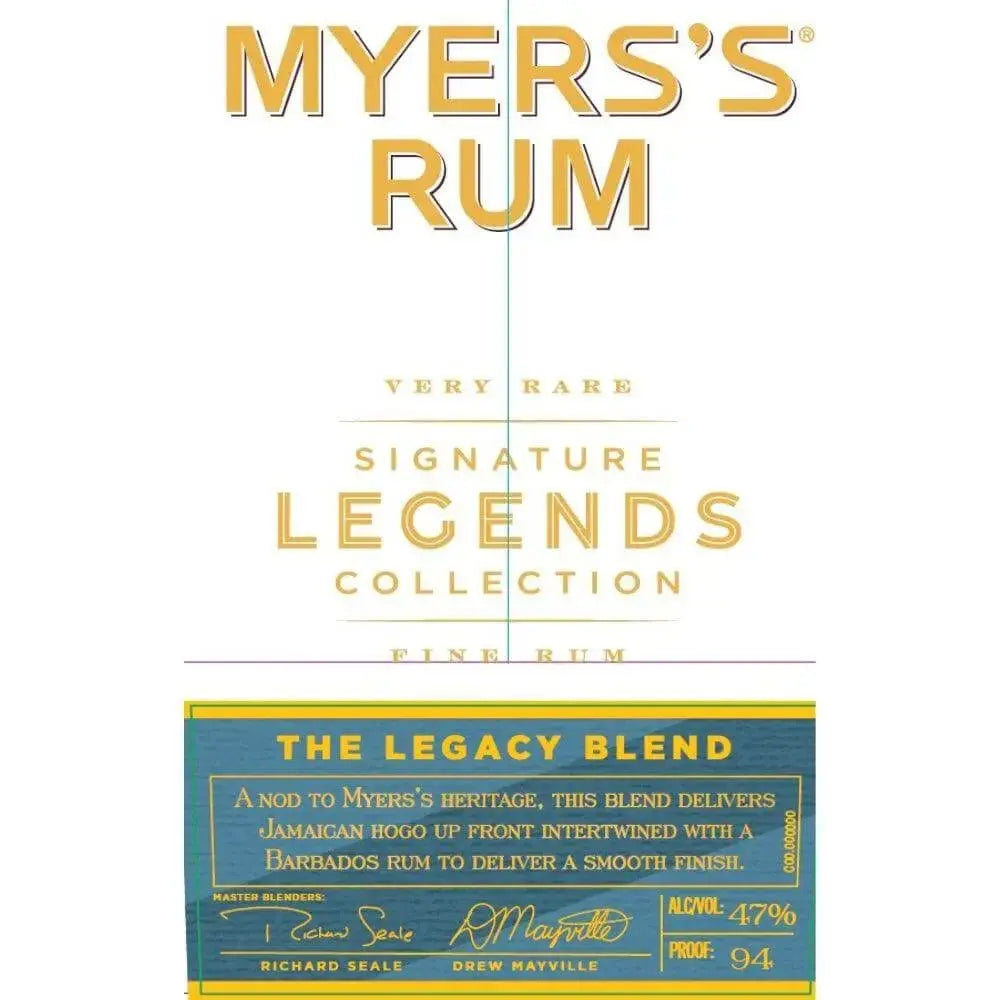 Myers’s Rum Signature Legends Collection - The Legacy Blend - Main Street Liquor