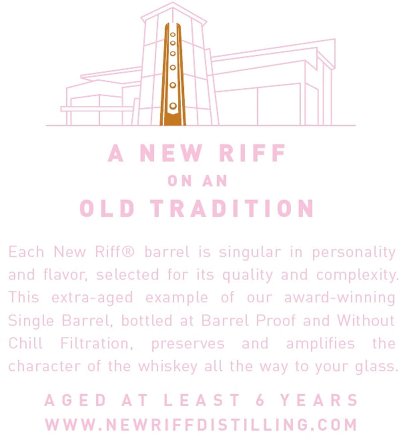 Load image into Gallery viewer, New Riff 6 - Year Single Barrel Bourbon Whiskey - Barrel Proof - Main Street Liquor
