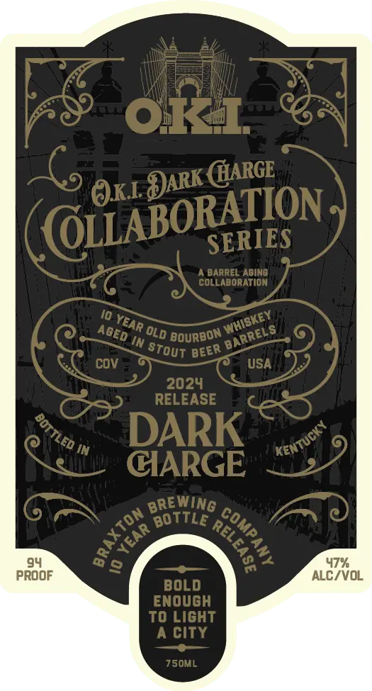 OKI Dark Charge Collaboration Series 10 - Year Bourbon Aged in Stout Beer Barrels - Main Street Liquor