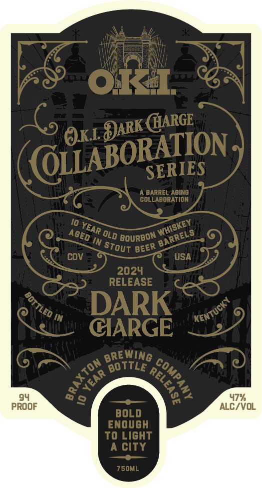 OKI Dark Charge Collaboration Series 10 - Year Bourbon Aged in Stout Beer Barrels - Main Street Liquor