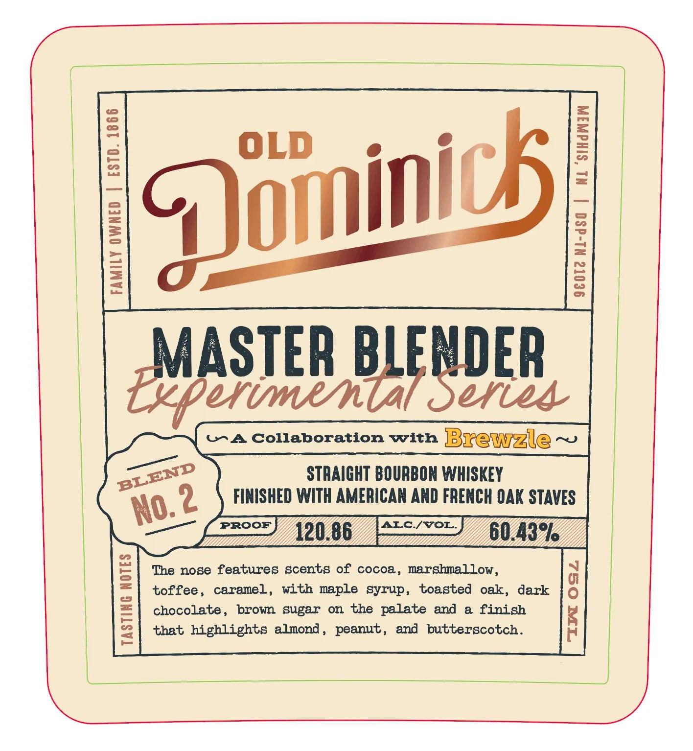 Old Dominick Master Blender Experimental Series Blend No. 2 - Main Street Liquor