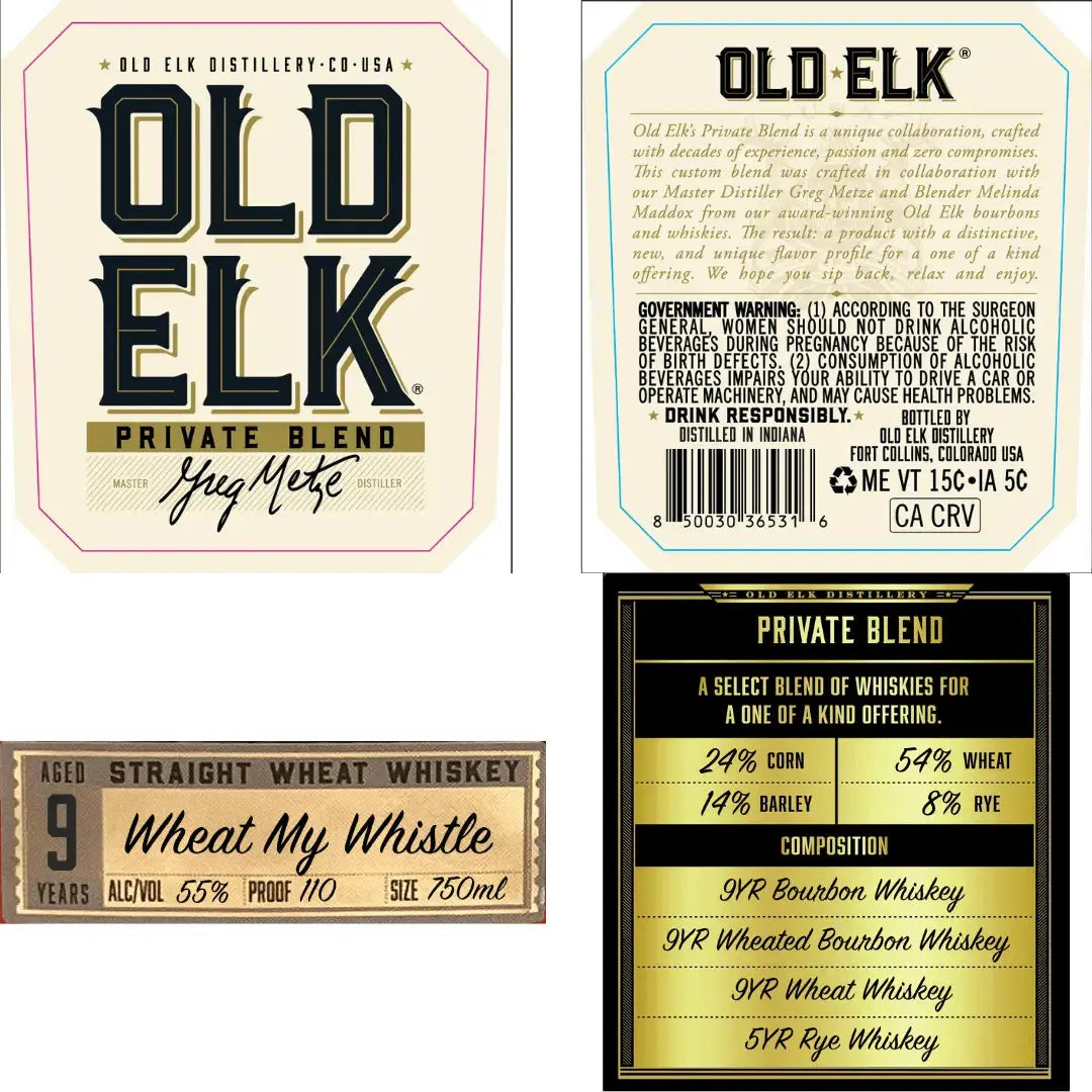 Old Elk Private Blend “Wheat My Whistle” Straight Whiskey - Main Street Liquor