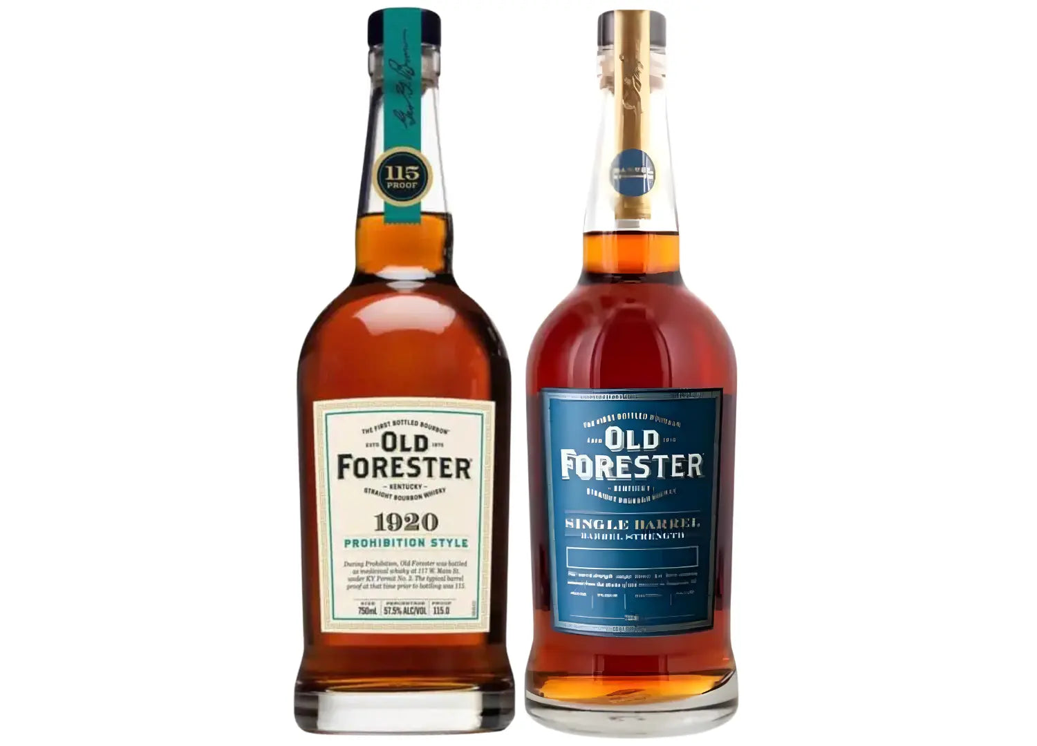 Old Forester Roaring 20's Bundle: Old Forester Single Barrel Bourbon "Some Like It Neat" and Old Forester 1920 Prohibition Style - Main Street Liquor
