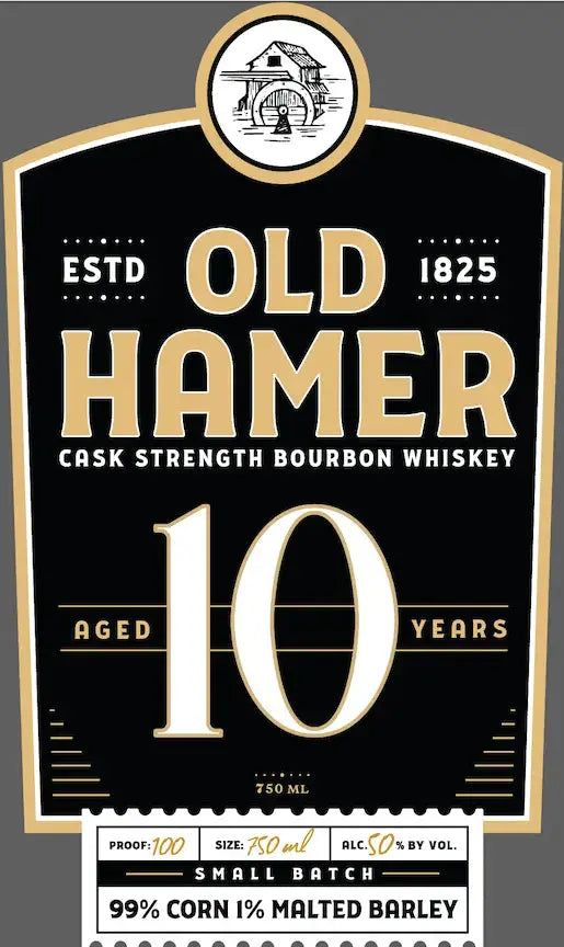 Old Hamer 10 Year Cask Strength Bourbon Whiskey - Main Street Liquor
