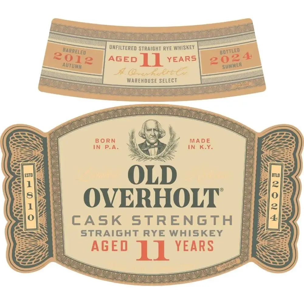 Old Overholt 11 Year Old Cask Strength Straight Rye - Main Street Liquor