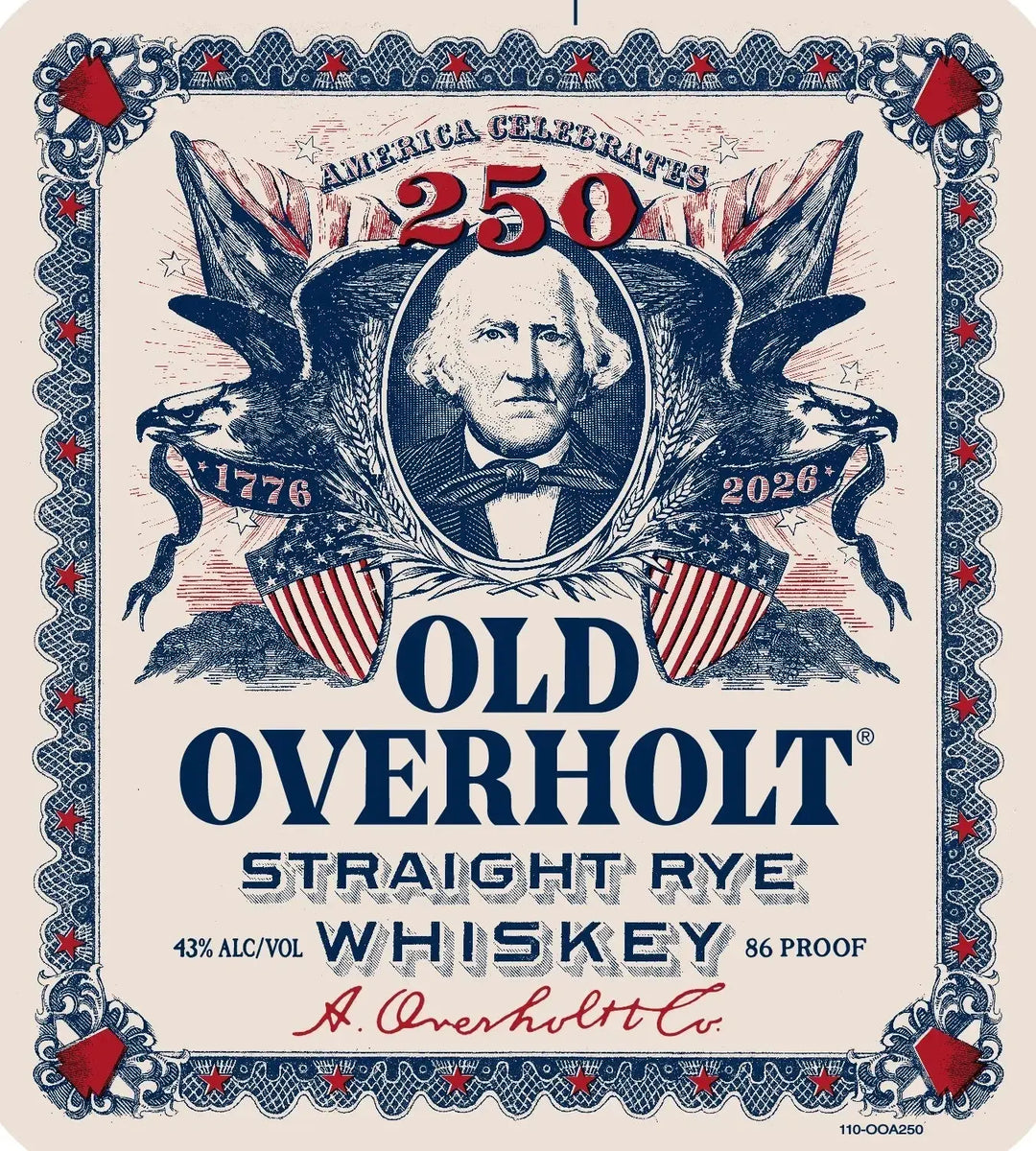 Old Overholt 4 Year Straight Rye Whiskey America 250th Edition - Main Street Liquor