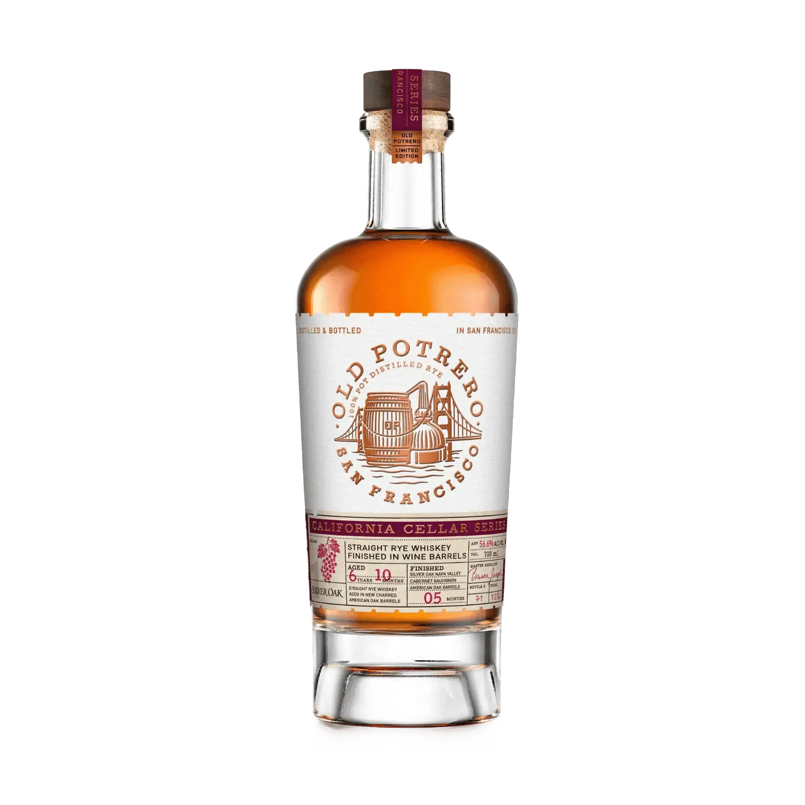 Old Potrero California Cellar Series #01 Silver Oak Finished in Wine Barrels 700ml - Main Street Liquor
