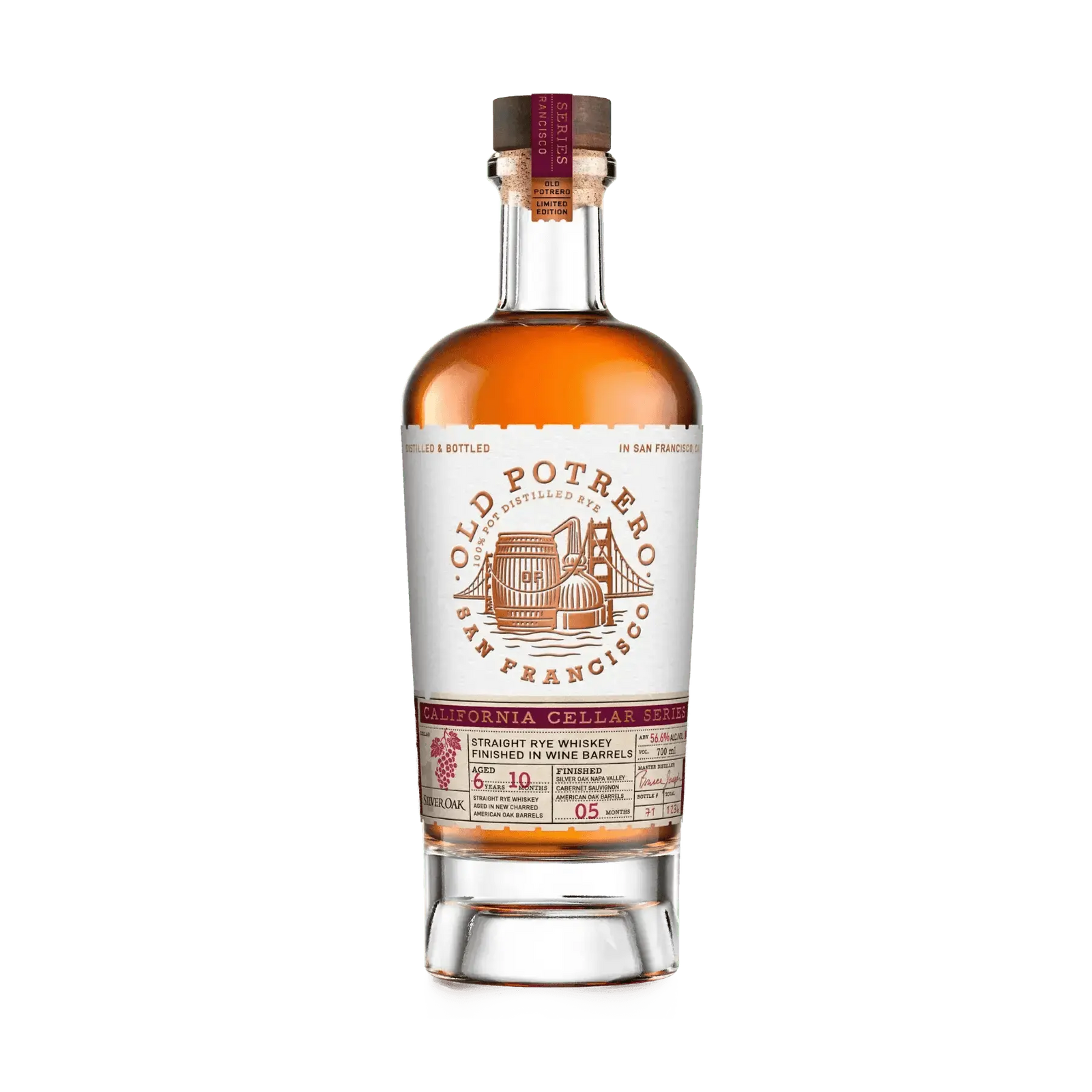 Old Potrero California Cellar Series 01 Silver Oak Finished in Wine Barrels 700ml - Main Street Liquor