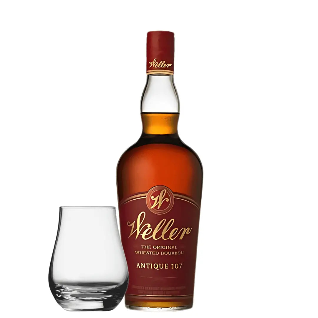 Old Weller Antique 107 Wheated Bourbon with Spey Dram Glass - BuyMyLiquor