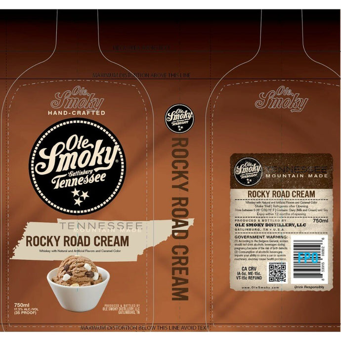 Ole Smoky Rocky Road Cream Whiskey - Main Street Liquor