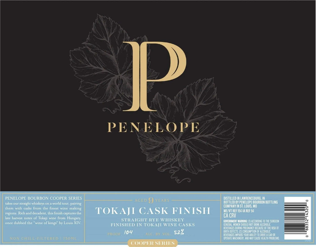 Penelope Tokaji Cask Finish 9 Year Rye Whiskey Cooper Series - Main Street Liquor
