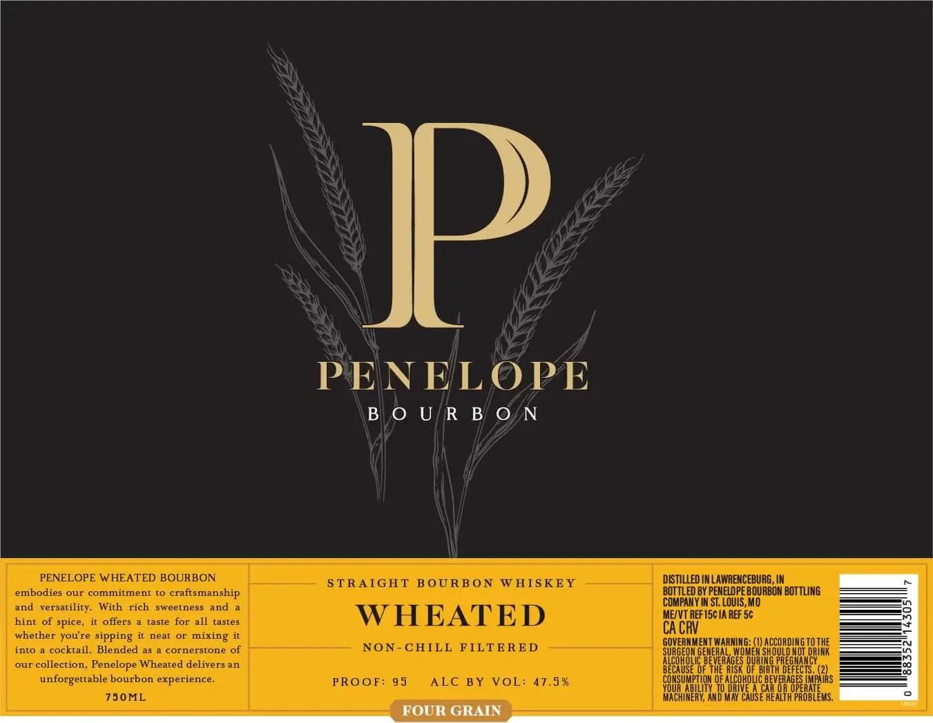 Penelope Wheated Bourbon Four Grain Straight Bourbon Whiskey - Main Street Liquor