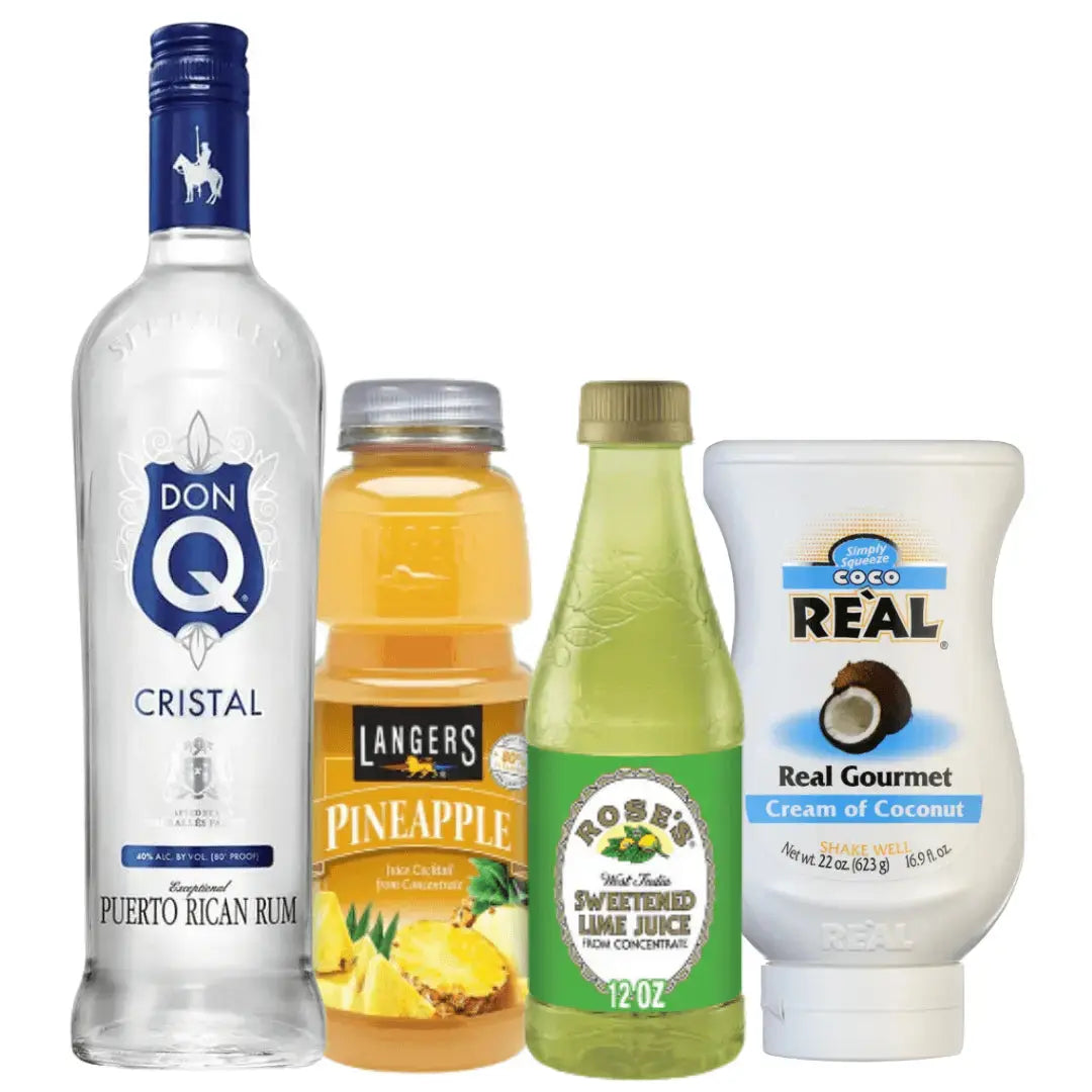 Pina Colada Cocktail: Don Q, Cream of Coconut, Pineapple & Lime Juices - Main Street Liquor