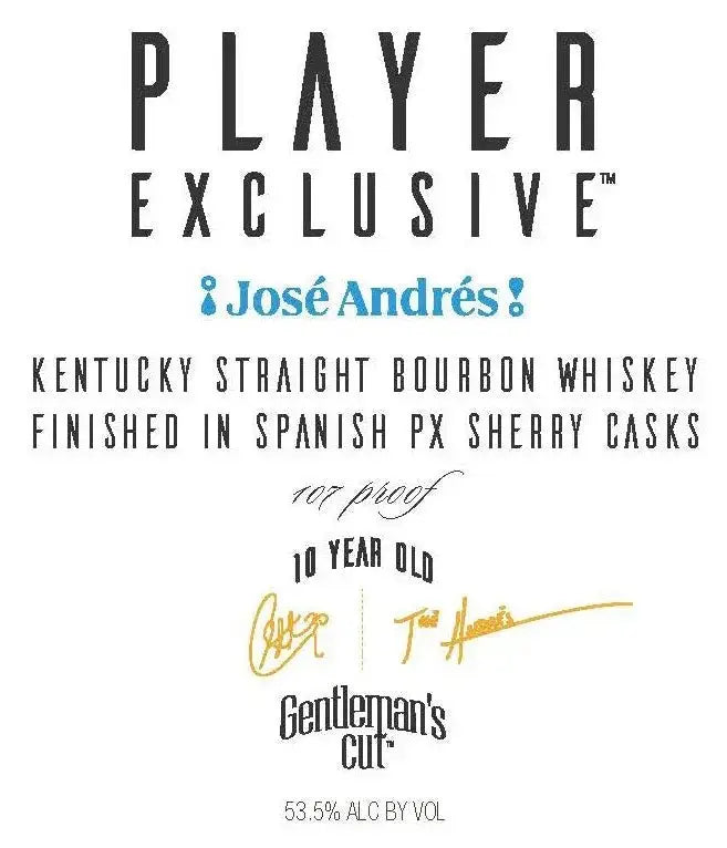 Player Exclusive José Andrés PX Sherry Cask 10 Year By Gentleman's Cut - Main Street Liquor