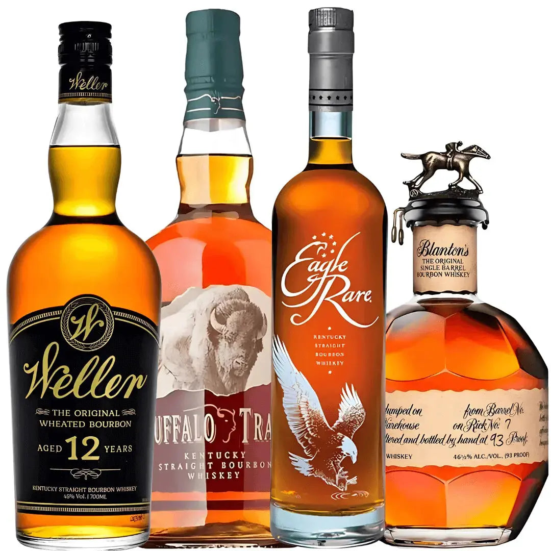 Premium Kentucky Bourbon Collection – Weller 12, Buffalo Trace, Eagle Rare &amp; Blanton’s Original - Main Street Liquor