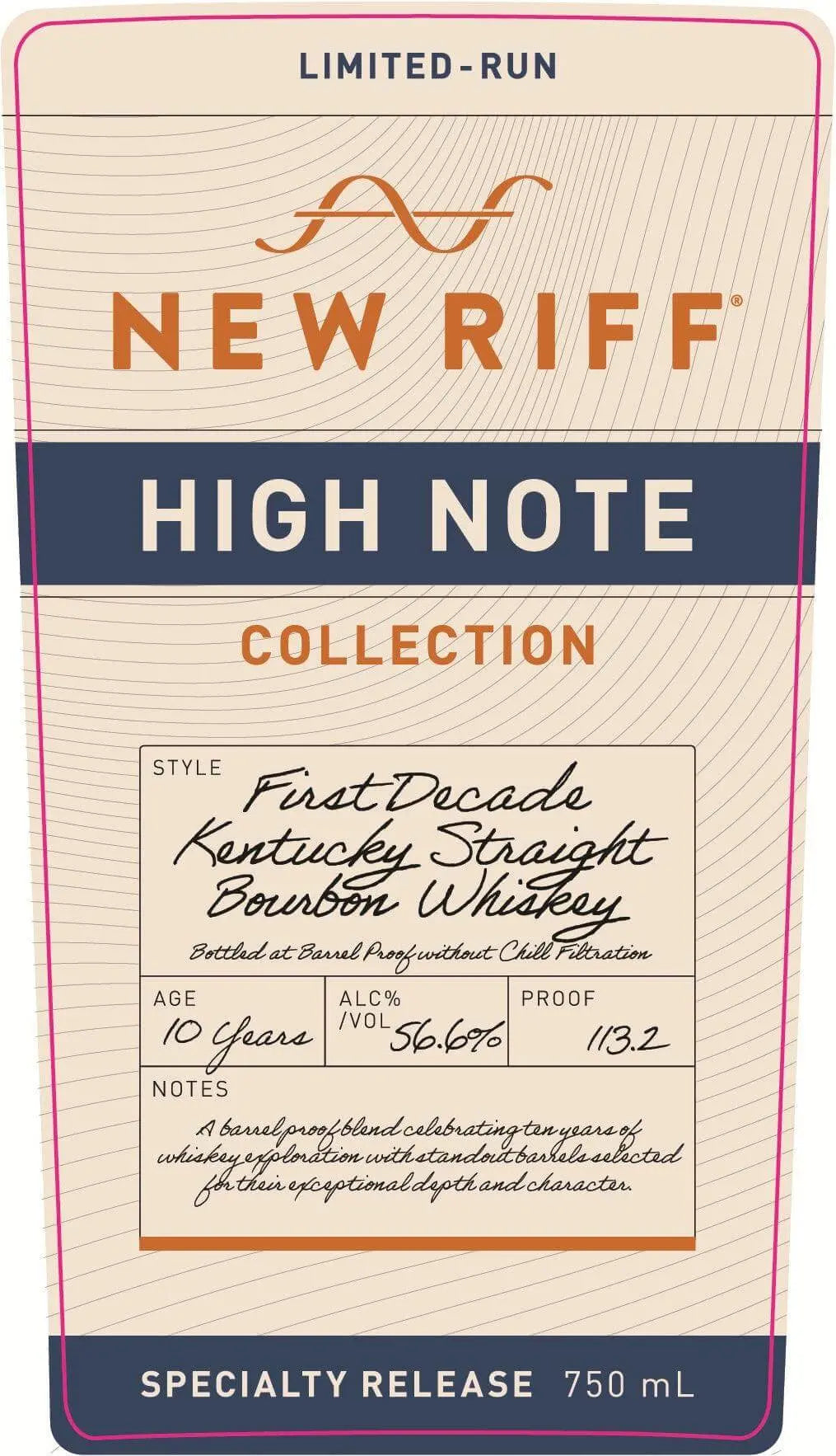 New Riff High Note First Decade Kentucky Straight Bourbon Whiskey – 10 Year Barrel Proof New Riff Distilling