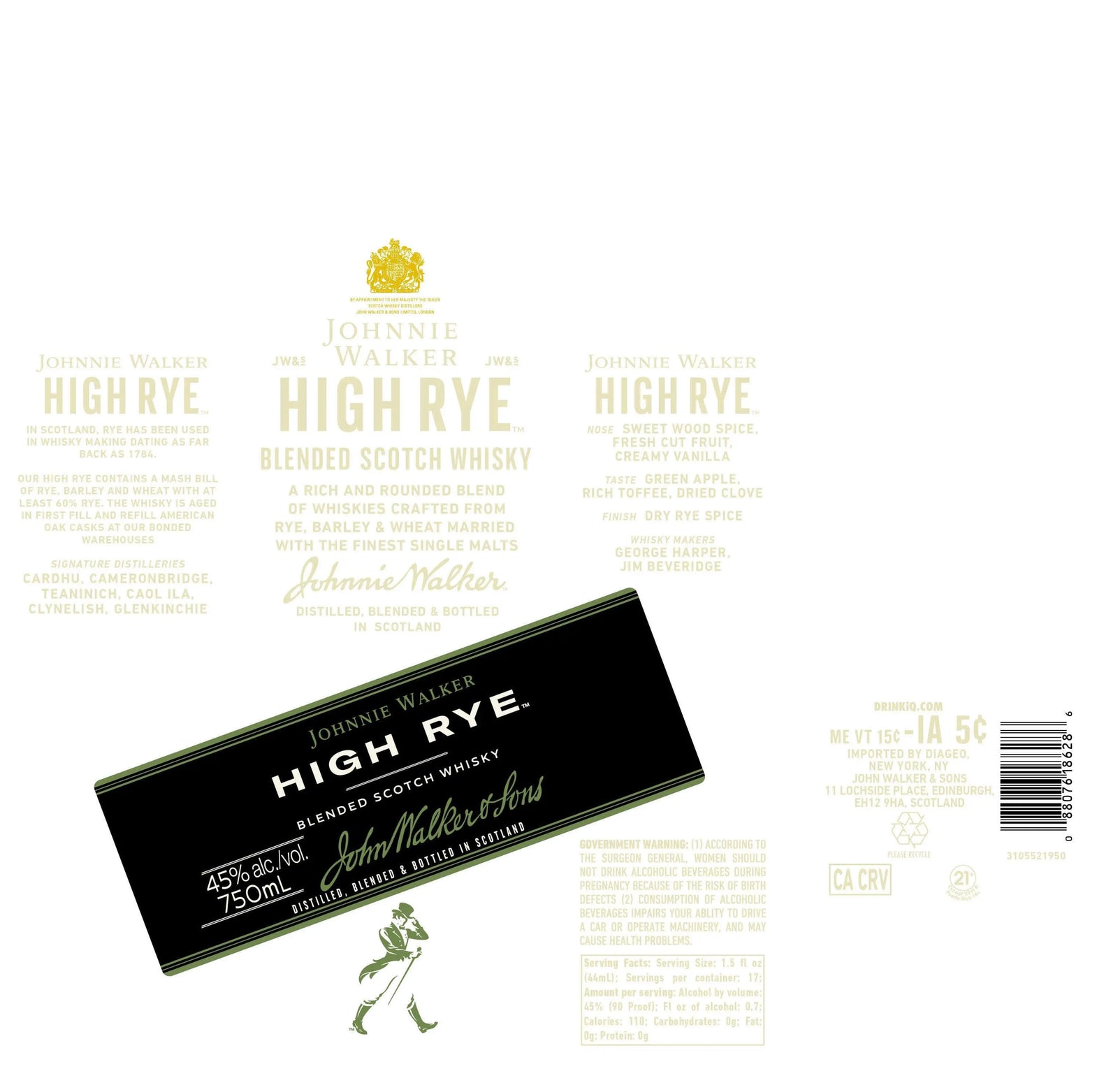 Johnnie Walker High Rye Blended Scotch Whisky Johnnie Walker
