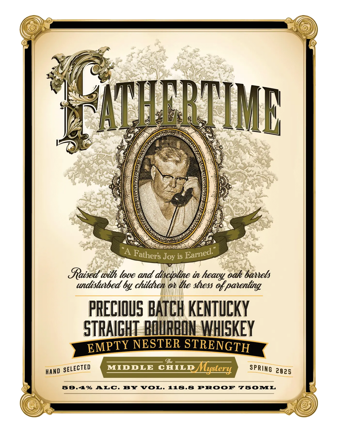 Fathertime Precious Batch Kentucky Straight Bourbon The Middle Child Mystery 118.8 Proof Fathertime