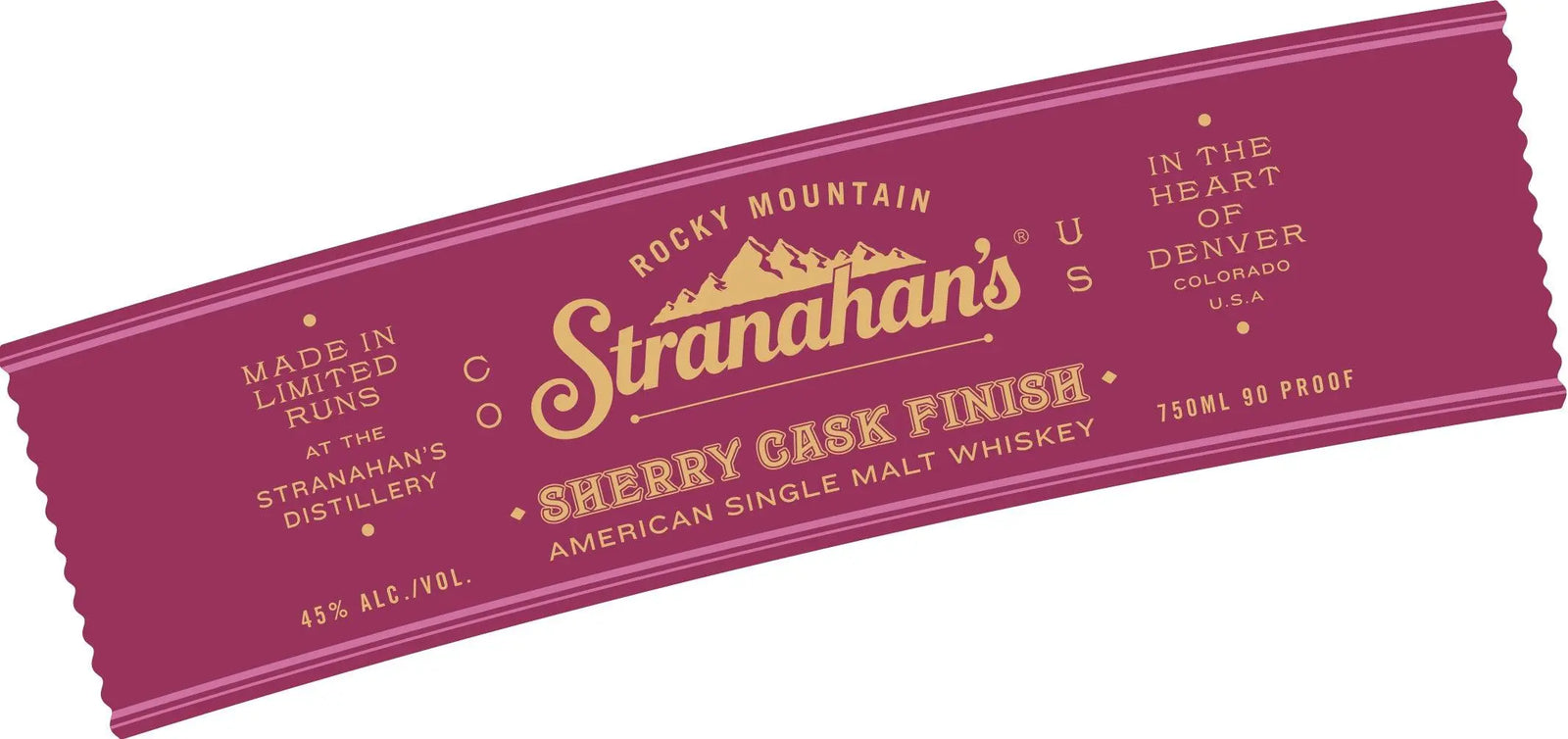 Stranahan's Sherry Cask Finish American Single Malt Whiskey Aged 7 Years Stranahan's