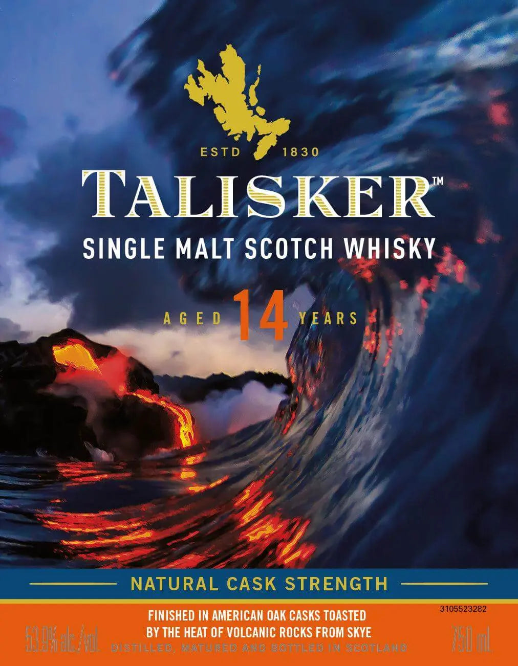 Talisker 14 Year Old Natural Cask Strength Single Malt Scotch Whisky Talisker