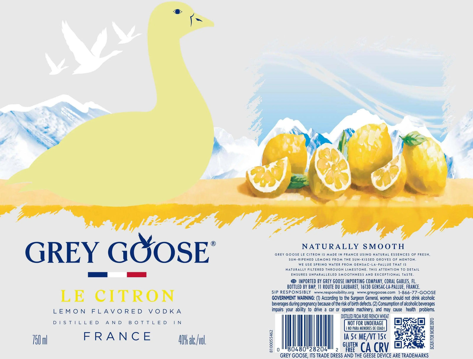 Grey Goose Le Citron Lemon Flavored Vodka Grey Goose Vodka