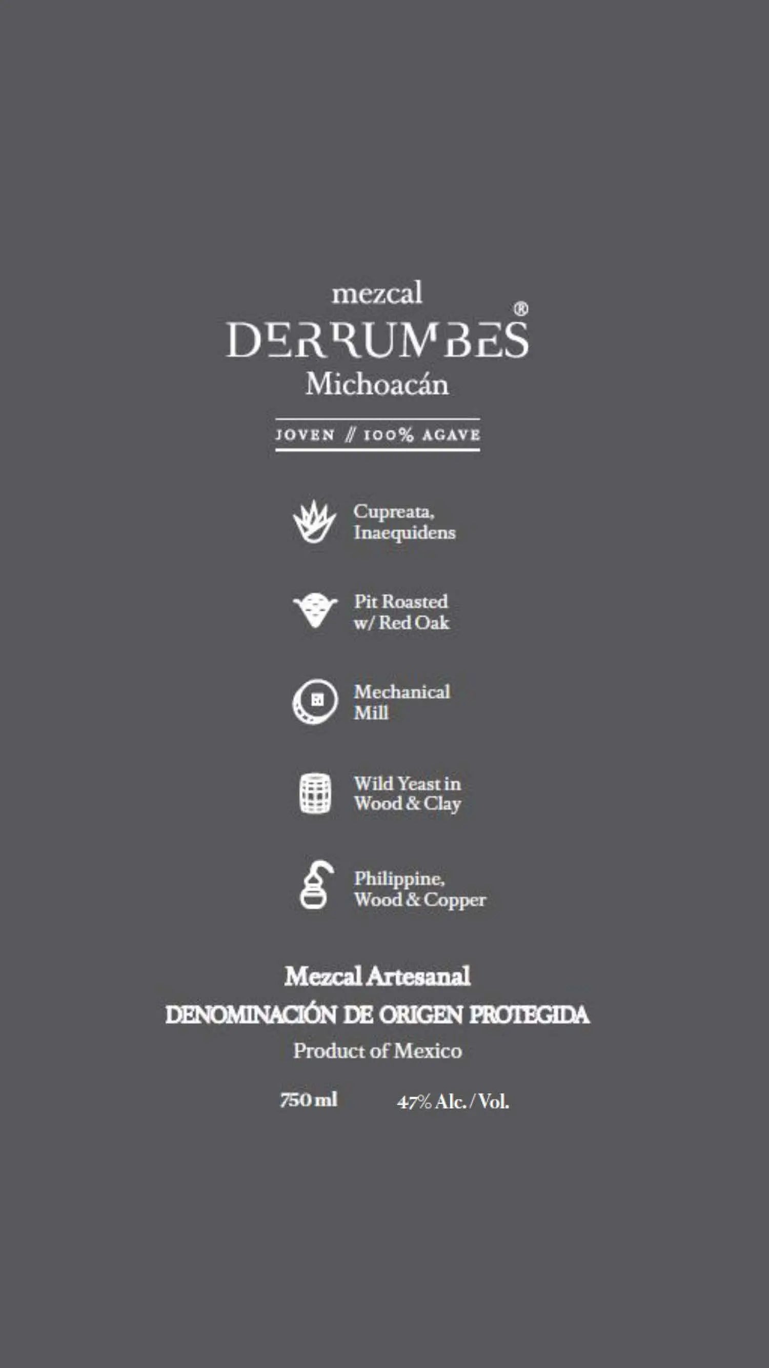 Mezcal Derrumbes Michoacán Mezcal Derrumbes