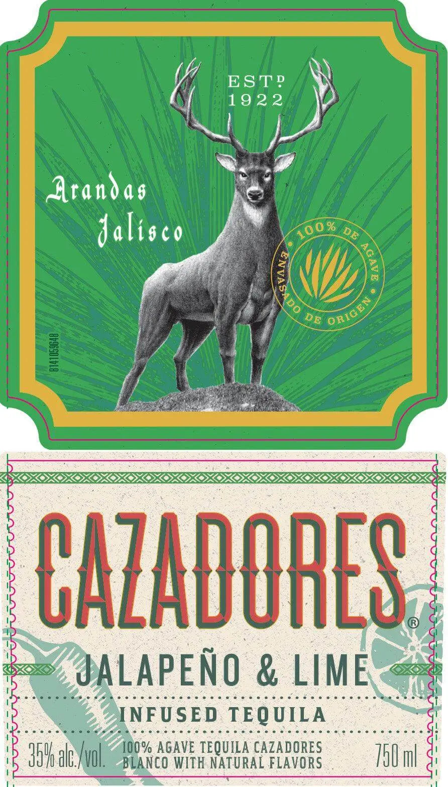 Cazadores Jalapeño & Lime Infused Tequila Cazadores Tequila
