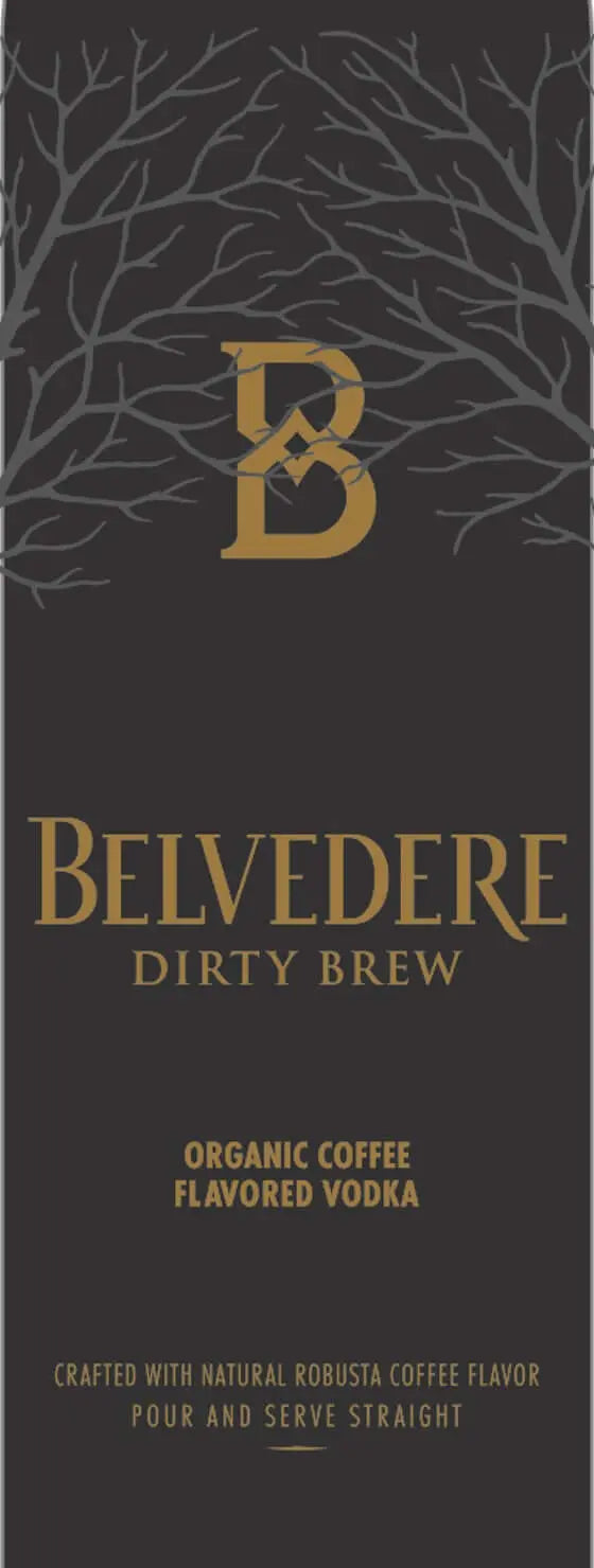 Belvedere Dirty Brew Organic Coffee Flavored Vodka Belvedere Vodka