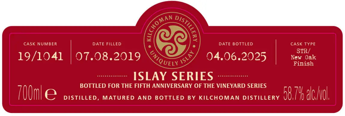 Kilchoman Islay Series Vineyard Fifth Anniversary Edition 700ml Kilchoman