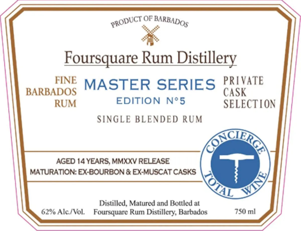 Foursquare Master Series Edition No. 5 14 Year Old Single Blended Rum Foursquare Rum Distillery