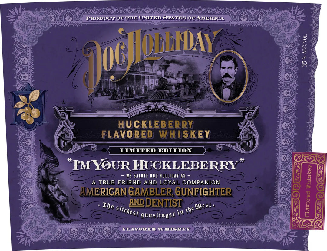 Doc Holliday Huckleberry Flavored Whiskey “I’m Your Huckleberry” Limited Edition Doc Holliday