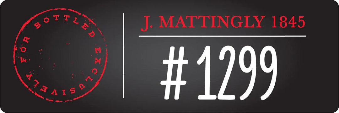 J. Mattingly 1845 Single Barrel Bourbon Whiskey Private Barrel #1299 J. Mattingly