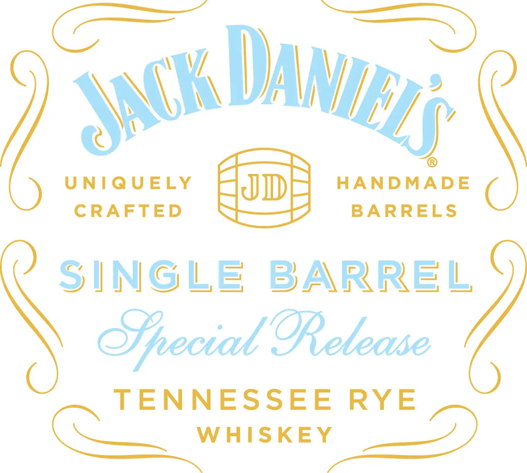 Jack Daniel’s Coy Hill Rye 2026 Special Release Single Barrel Barrel Proof Tennessee Rye Whiskey label displays blue and gold text, decorative swirls, and a central “JD” emblem, reflecting the craftsmanship behind this special release.