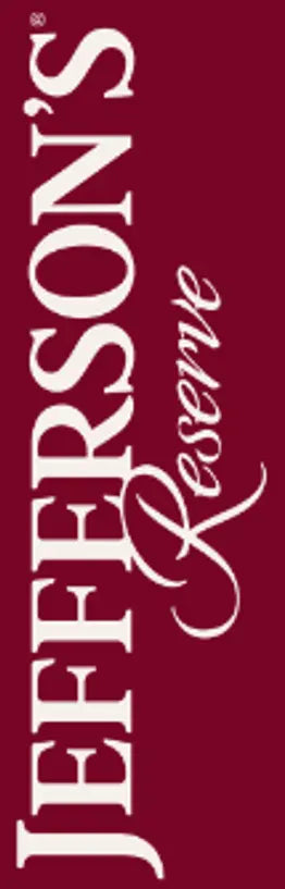Maroon background featuring "JEFFERSON’S" in large white letters and "Reserve" in smaller cursive—an elegant design for Jefferson’s Reserve 8 Year Kentucky Straight Bourbon Whiskey, 750mL, 96 Proof.