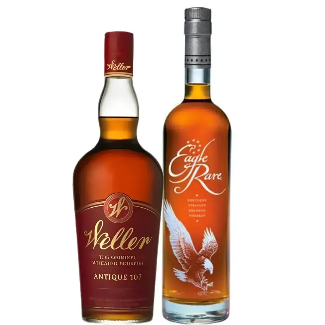 Rare Antique Bundle: Eagle Rare 700mL & Weller Antique 107 Wheated Bourbon - Main Street Liquor