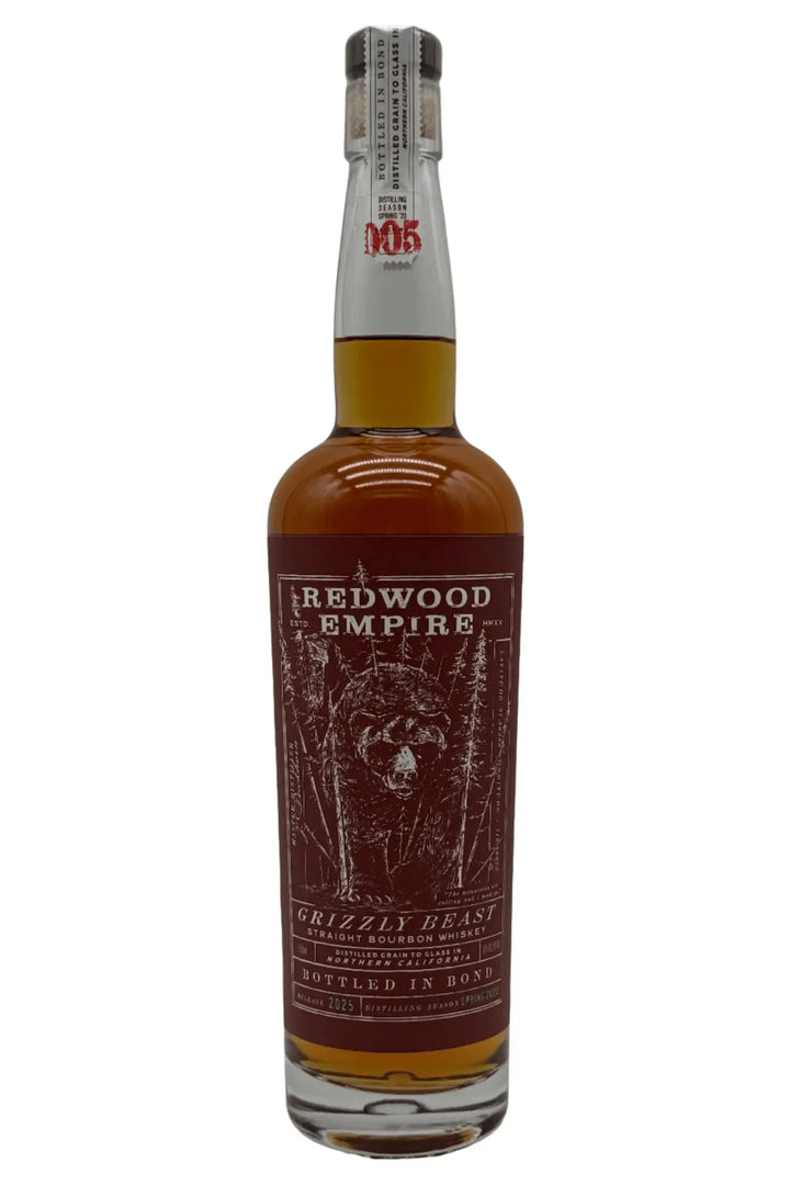 Redwood Empire Grizzly Beast Bottled in Bond Straight Bourbon Whiskey Batch 005 2025 Release - Main Street Liquor