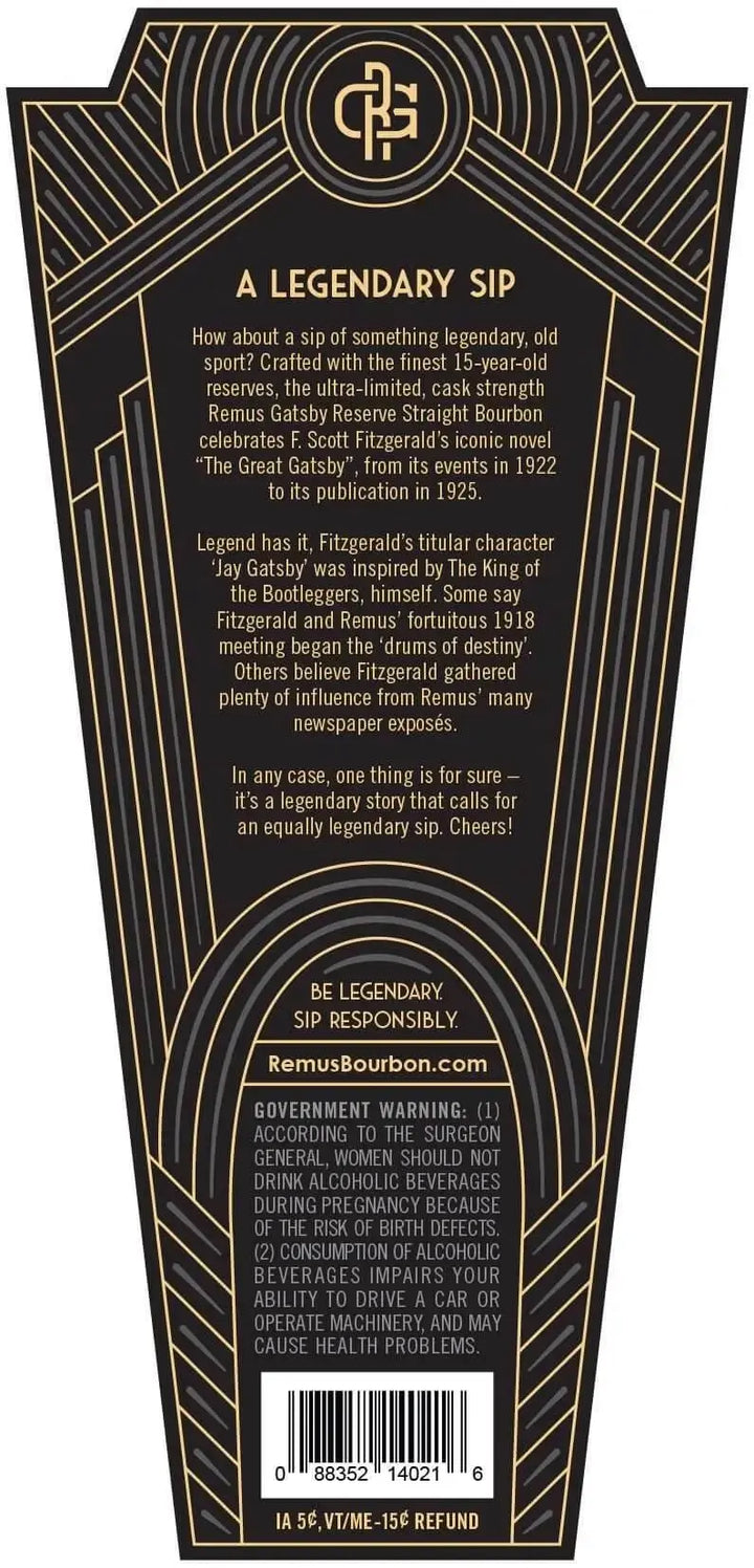 Remus Gatsby Reserve 15 year Old 2024 Edition 104.9 Proof - Main Street Liquor