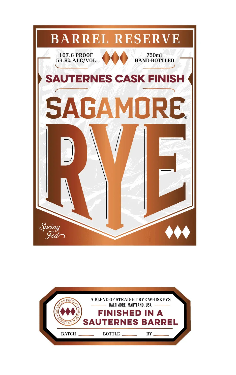 Sagamore Rye Barrel Reserve Sauternes Cask Finish 750mL - Main Street Liquor