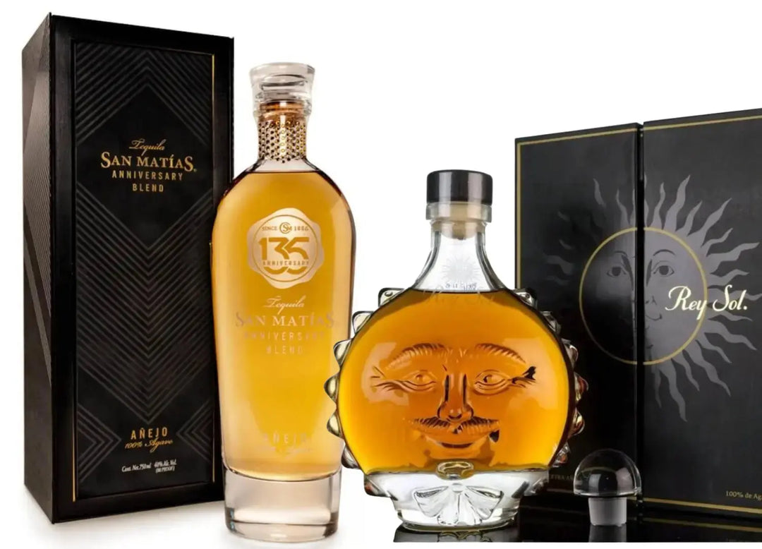 San Matías Prestige Duo: Anniversary Blend &amp; Rey Sol Extra Añejo - Main Street Liquor