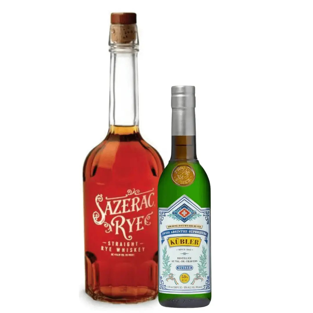 Sazerac Cocktail Mix – Sazerac Rye &amp; Kübler Absinthe Original 375ml - Main Street Liquor