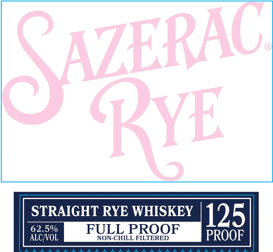 Sazerac Rye Full Proof Straight Rye Whiskey 125 Proof 750mL - Main Street Liquor