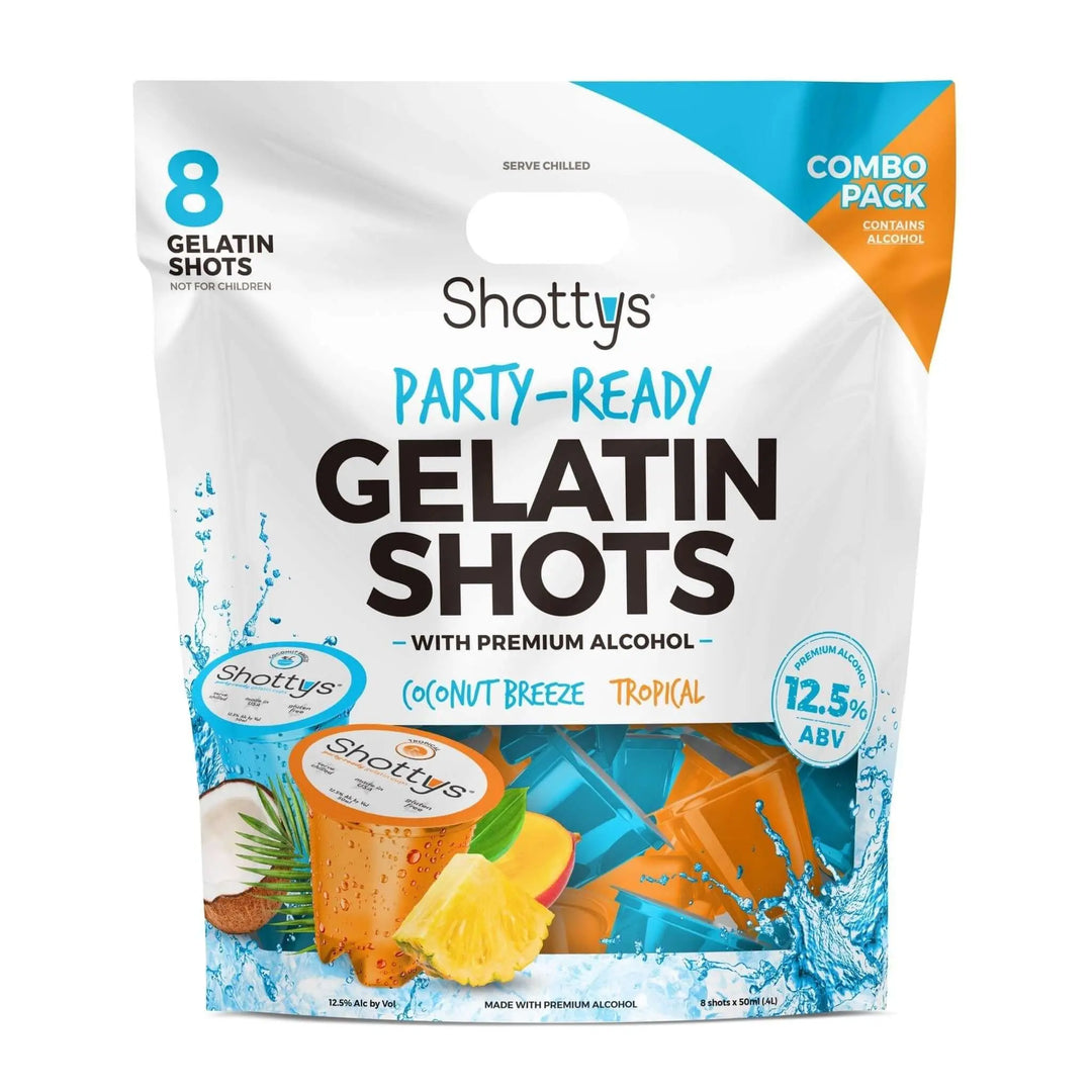 Shottys Coconut Breeze/Tropical Gelatin Shots (8 shots) - Main Street Liquor