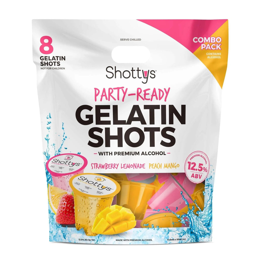 Shottys Strawberry Lemonade/Peach Mango Gelatin Shots (8 shots) - Main Street Liquor
