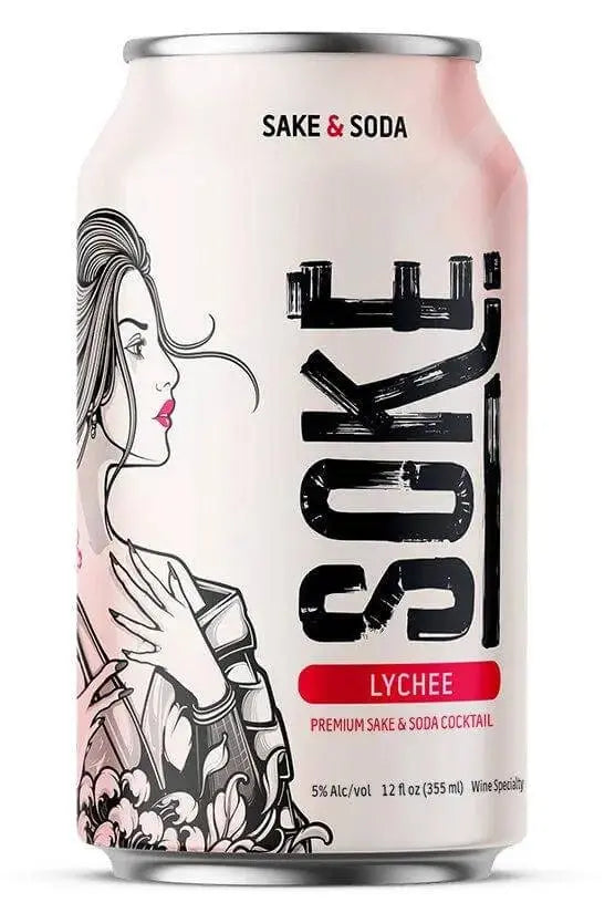 Soke Sake & Soda Lychee 4 Pack - Main Street Liquor
