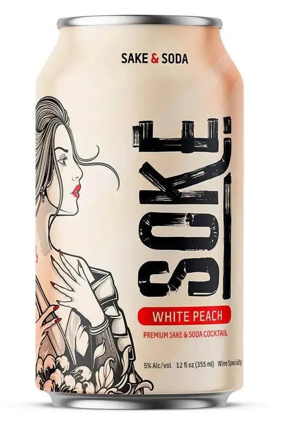 Soke Sake & Soda White Peach 4 Pack - Main Street Liquor