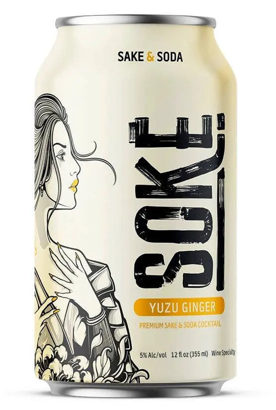 Soke Sake & Soda Yuzu Ginger 4 Pack  Soke Sake & Soda   